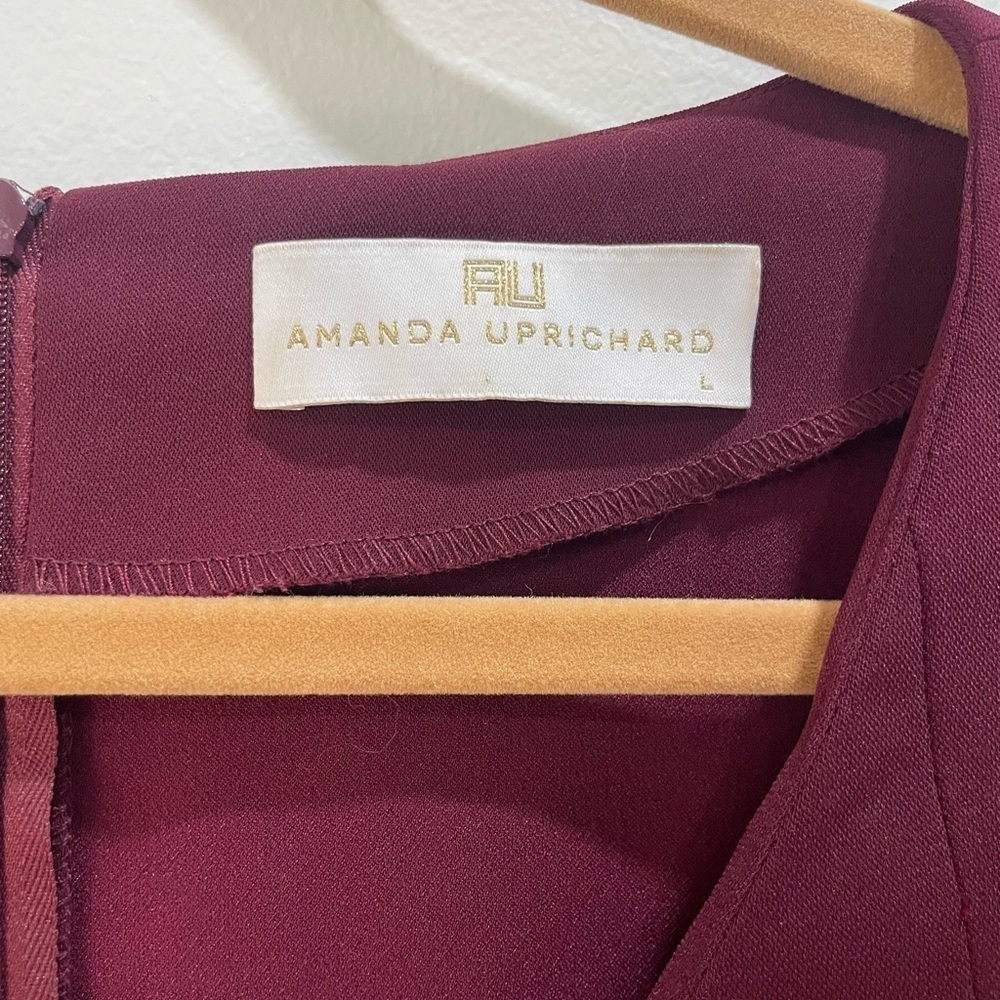 Amanda Uprichard Burgundy V-Neck Tunic - Picture 6 of 10